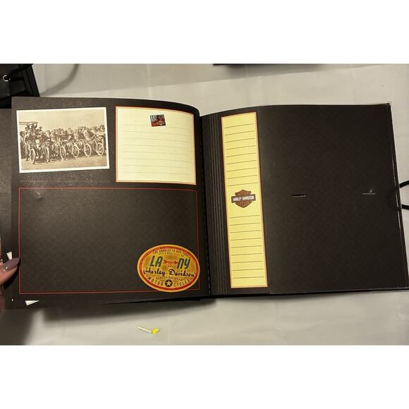 HARLEY-DAVIDSON DELUXE PHOTO SCRAPBOOK ALBUM And GREAT RIDES Notes From Home - Picture 12 of 12